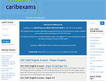 Tablet Screenshot of caribexams.org